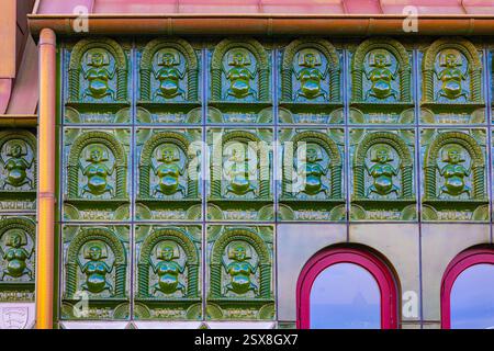 Grayson Perry's "House for Essex" a fantasy development in Wrabness with architectural design by FAT Architects and Charles Holland. Stock Photo