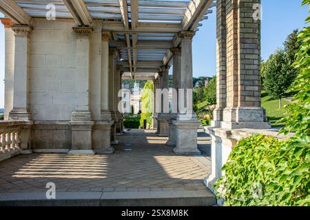 park architecture garden stone path Stock Photo