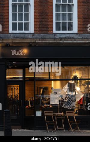 Toast store shop, 44 Marylebone High Street, London Stock Photo