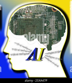 artificial intelligence concept Stock Photo