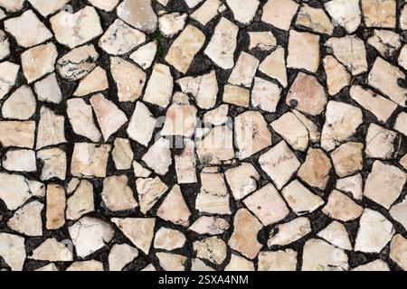 Background texture from Portuguese mosaic pavement Stock Photo