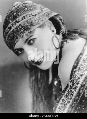 Portrait of French silent film actress Henriette Bonnard, 1920s Stock ...