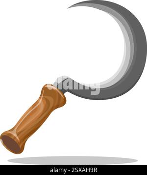 Sickle colorful emblem Stock Vector