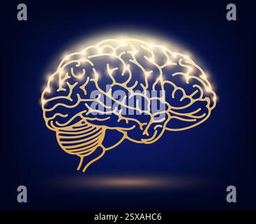 Machine Learning Ai neon glow icon illustration Stock Vector Image ...