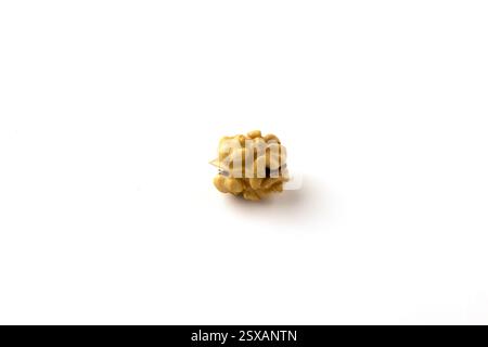 Whole walnut kernel on a white background. Stock Photo