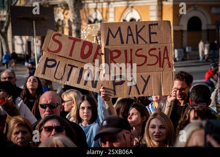 March 8, 2025, Rome, Rm, Italy: Thousands join the march through the ...