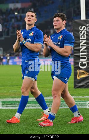 Paolo Garbisi and Alessandro Garbisi of Italy during the Six Nations ...