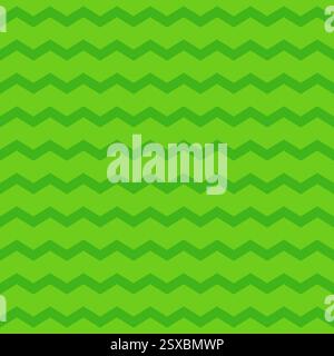 Seamless Green Zigzag Pattern texture Stock Vector