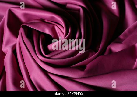 Processed collage of smooth Processed collage of smooth elegant wavy beige light brown satin silk cloth fabric. Background for banner or backdrop Stock Photo