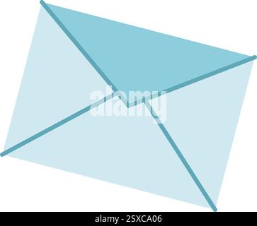 Flat Mail Message Delivery Icon Stock Vector
