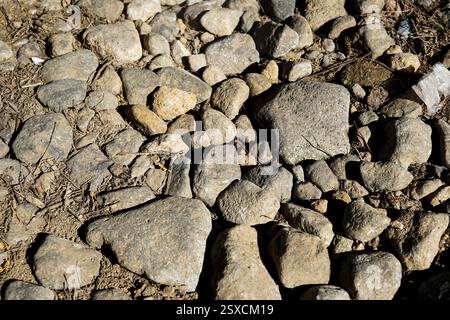 abstract texture background of small soft colored stones Stock Photo