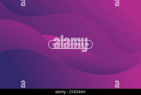 Abstract Fluid Purple Color Background Stock Vector