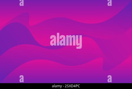 Fluid poster cover with modern ultraviolet color background. Dark purple abstract geometrical template Stock Vector