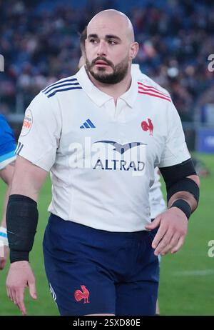 Jean-Baptiste Gros during the 6 or Six Nations Championship rugby match ...