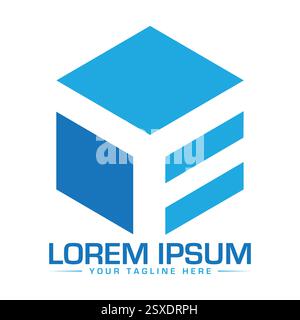 YF Letter Logo Design Stock Vector