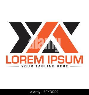 YA Letter Logo Design Stock Vector