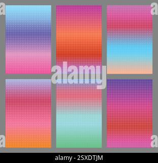 Abstract dotted pink gradients for ui design Stock Vector