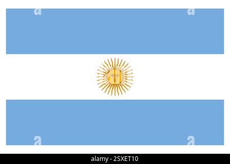 Illustration of Argentina flag vector Stock Vector