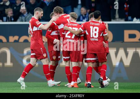 im Bild: Torschuetze Nick Woltemade (VFB Stuttgart, 11) Jubel nach ...