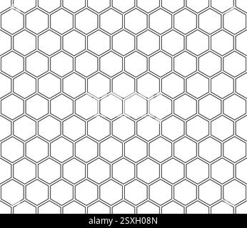 Seamless honeycomb pattern. Vector background hexagonal grid Stock ...
