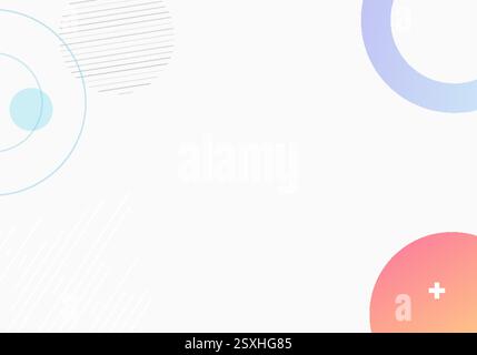 A bold composition of overlapping forms and dynamic movement. Stock Vector