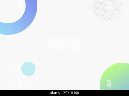 A stylish balance of structured forms and fluid, expressive motion. Stock Vector