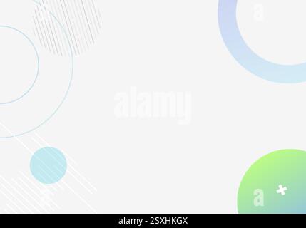 A delicate composition featuring soft curves and structured forms. Stock Vector