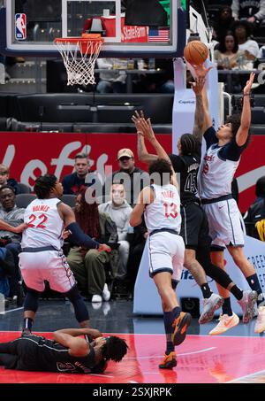 Brooklyn Nets guard Keon Johnson (45) in the second half of an NBA ...