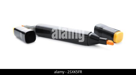 One double sided marker isolated on white Stock Photo