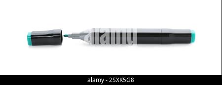 One double sided marker isolated on white Stock Photo