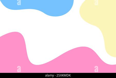 Abstract Background Simple Design. Colorful Fluid Shape Abstract Design Stock Vector