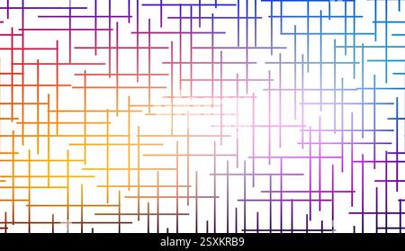 colorful abstract straight line pattern vector illustration on white background Stock Vector