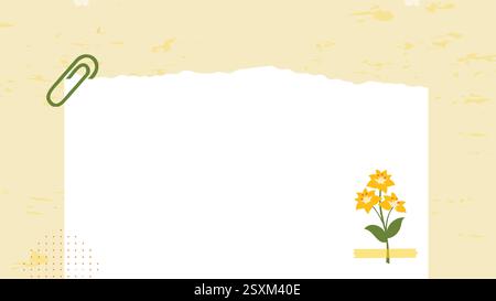 Abstract background with floral, textured, and geometric design elements Stock Vector