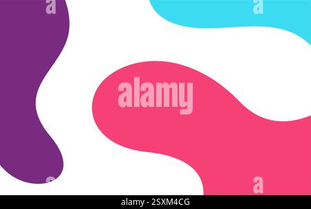 Colorful fluid shape Abstarct background design. Minimalist backdrop. background simple for poster Stock Vector