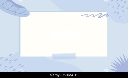 Abstract background with floral, textured, and geometric design elements Stock Vector