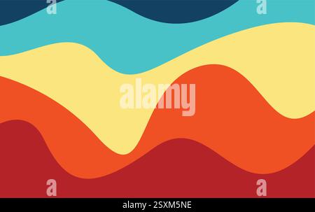Abstract Colorful Wave Background. Colorful fluid shape background Stock Vector