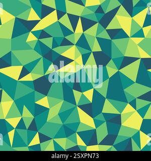 Geometric pattern. Small triangles size. Repeatable pattern. Beautiful vector tiles. Marine Earth Tone Harmony. Seamless vector illustration. Stock Vector