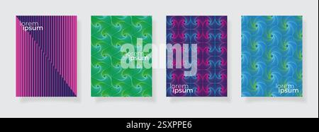 abstract stock vector geometric design background, modern color pattern for business brochure cover design Stock Vector