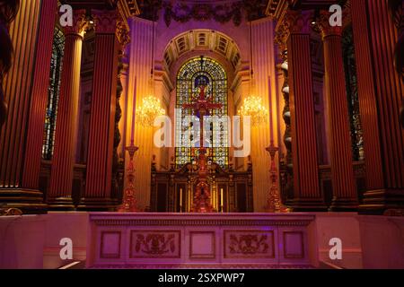 Luminous light installation The High Altar inside St. Paul's Cathedral