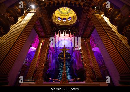Luminous light installation The High Altar inside St. Paul's Cathedral