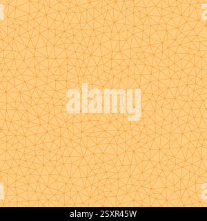 Pattern of triangle shapes. Orange color. Tiny triangles size. Thin lines weight. Repeatable pattern. Seamless tileable vector illustration. Stock Vector