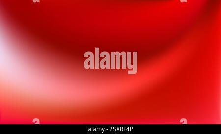 Elegant red gradient. Light and shadow blurred, flowing effect. Stock Vector