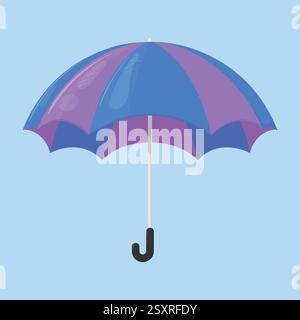 Umbrella cartoon illustration vector. rain umbrella icon vector. umbrella protection vector Stock Vector