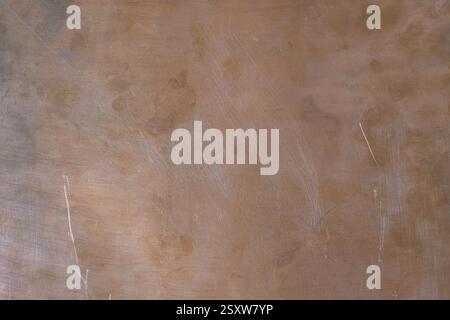 Copperplate background. Copper is used for green energy and artificial intelligence. Global rise in copper prices. Copy space. Lower left lighting. Stock Photo
