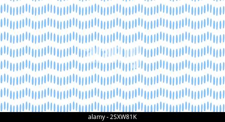 Simple rain pattern. Small dash. Seamless Pattern of blue water drops on white background. Vector illustration Stock Vector