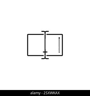 Paper and text icon for input and editing tasks. Stock Vector