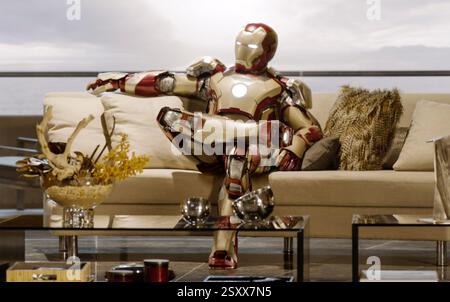 IRON MAN 2008 Paramount Pictures film with Robert Downey Jr Stock Photo ...
