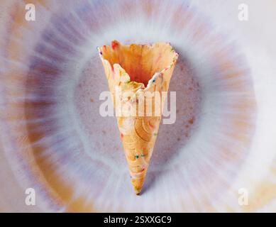 ice cream cone with sprinkles Stock Photo