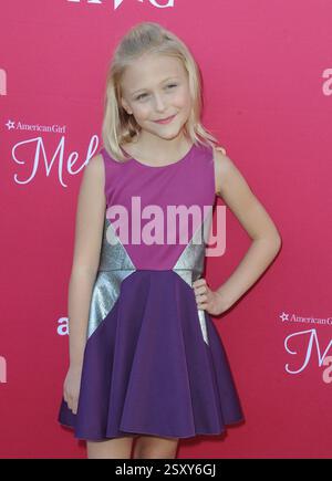 Alyvia Alyn Lind arriving at the premiere of 'An American Girl Story ...
