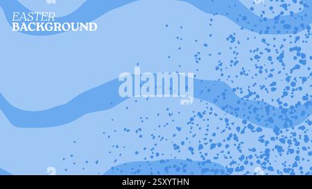 Minimal abstract horizontal background vector illustration. Soft earth tone pastel color organic shape Background. Design for Spring or Easter card, b Stock Vector